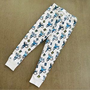 ROLLER RABBIT Holiday Monkey Nights Pajama Bottoms Size 2 Years New